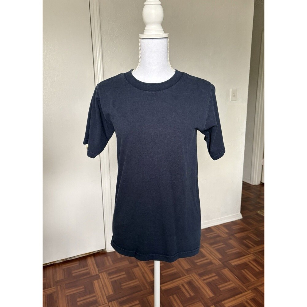 PRO Club Heavy Weight 100% Cotton Navy Blue Tee Size Small